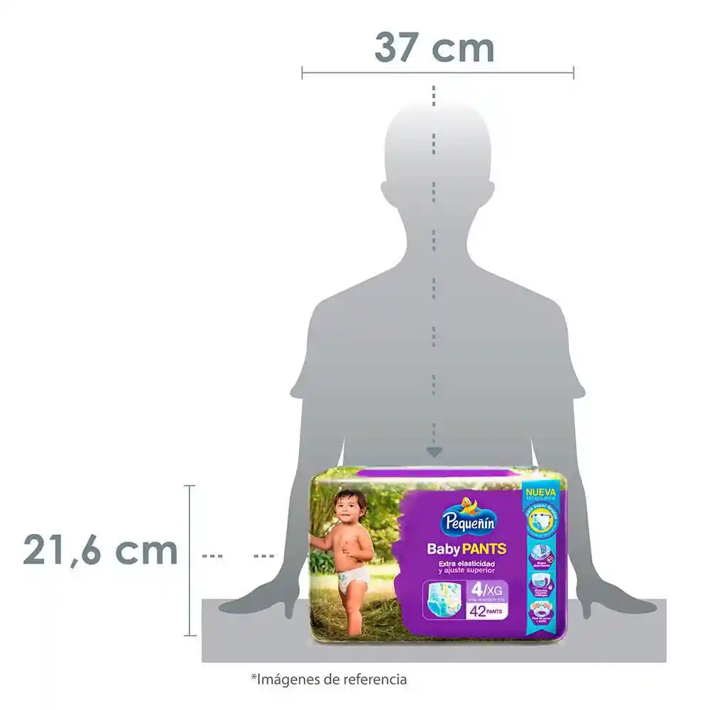 Pequeñín Pañal Baby Pants Etapa 4 XG