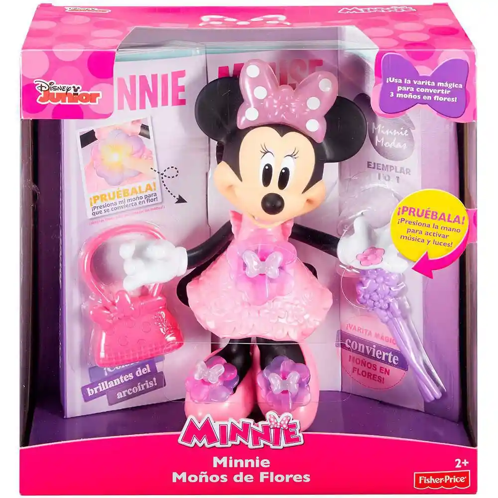 Disney Muñeca Minnie Moños de Flores