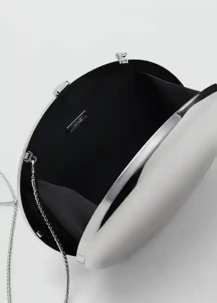 Bolso P Monada Plata Talla 99 Mujer Mango