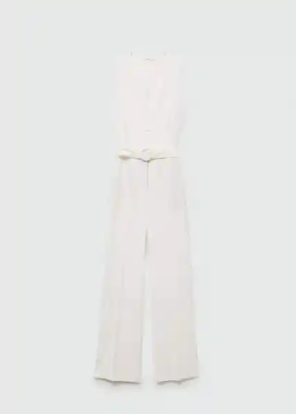 Enterizo Mono Yolan2 Off-White Talla XL Mujer Mango