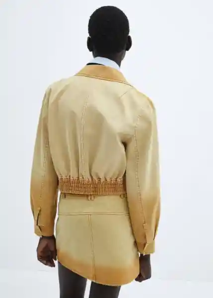 Chaqueta Worker Camel Talla S Mujer Mango