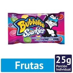 Bubbaloo Sparkies Caramelos Masticables con Sabor a Frutas