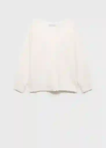 Saco Jersey Feten Crudo Talla M Mujer Mango
