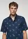 Camisa Micro3-H Tinta Talla M Hombre Mango