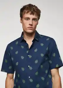 Camisa Micro3-H Tinta Talla M Hombre Mango