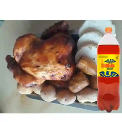 Combo Pollo y 1/2 + Gaseosa 3.125