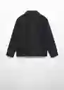 Chaqueta Cazadora John Tejano Negro Talla 08 Niños Mango