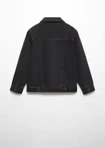 Chaqueta Cazadora John Tejano Negro Talla 08 Niños Mango