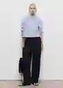 Pantalón Clare1 Navy Talla 36 Mujer Mango