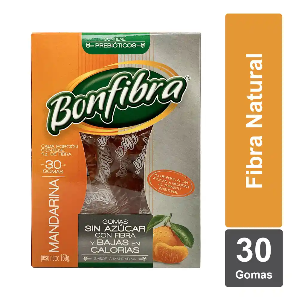 Bonfibra Suplemento Alimenticio Gomas de Mandarina sin Azúcar