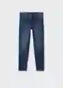 Jean Slim Tejano Oscuro Talla 12 Niños Mango