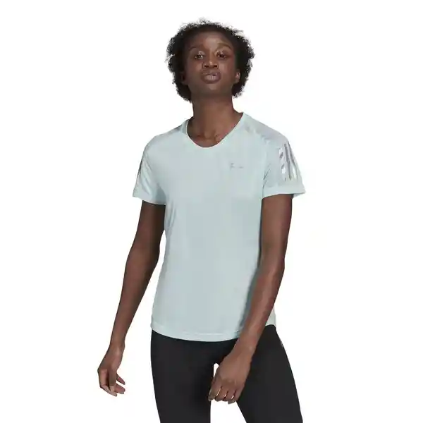 Adidas Camiseta Own The Run Tee Para Mujer Azul T.M Ref: H30046