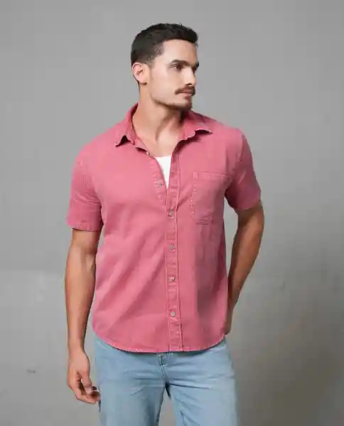 Camisa Hombre Rosa Talla XL 119G007_ROS181634 Rifle