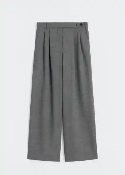 Pantalón Milano Gris Talla 36 Mujer Mango