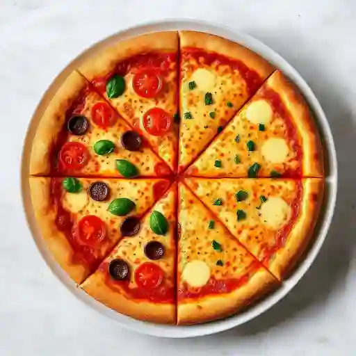 Arma tu pizza 2 sabores