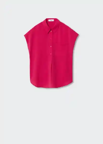 Blusa Lind-W Fucsia Talla L Mujer Mango