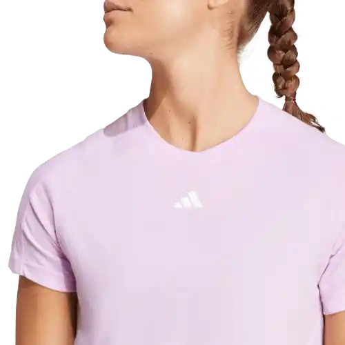 Adidas Camiseta Crew Manga Corta Entrenamiento Morado T M