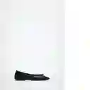 Zapato Paso Negro Talla 40 Mujer Mango