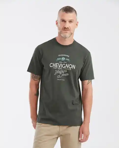 Camiseta Union Made Verde Selvoso Ultraoscuro T M Chevignon