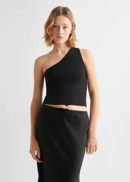 Top Brilli Niñas Negro Talla 20 Mango