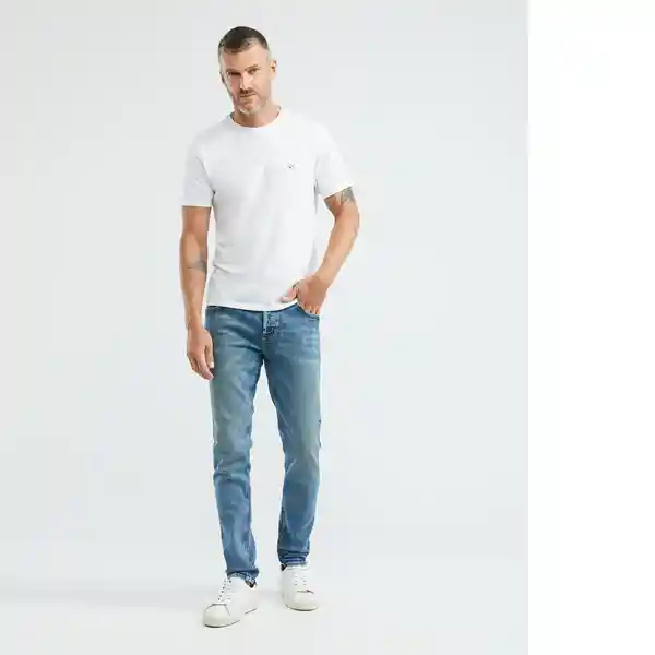 Jean Super Slim Fit Rider Med Hombre Azul Talla 34 Chevignon