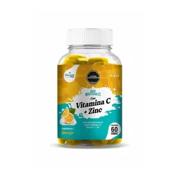 Natural Milab Goma Masticable Vitamina C + Zinc Naranja