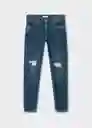 Jeans Spskintb Tejano Oscuro Talla 20 Teen Niños Mango