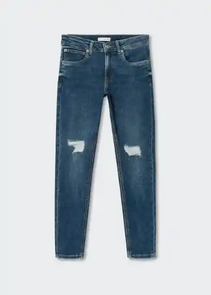 Jeans Spskintb Tejano Oscuro Talla 20 Teen Niños Mango