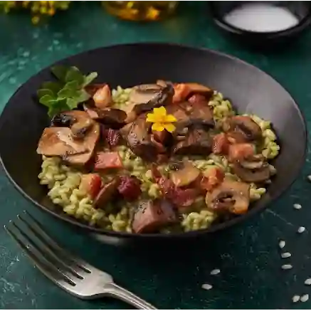 Funghi e Pancetta
