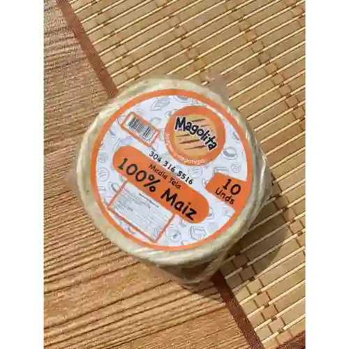 Arepa Media Tela Blanca X10