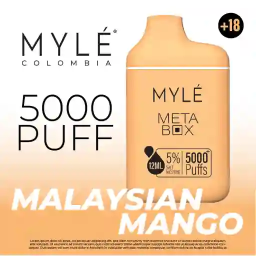 MYLE Vape Malaysian Mango 5000 Puff  5%