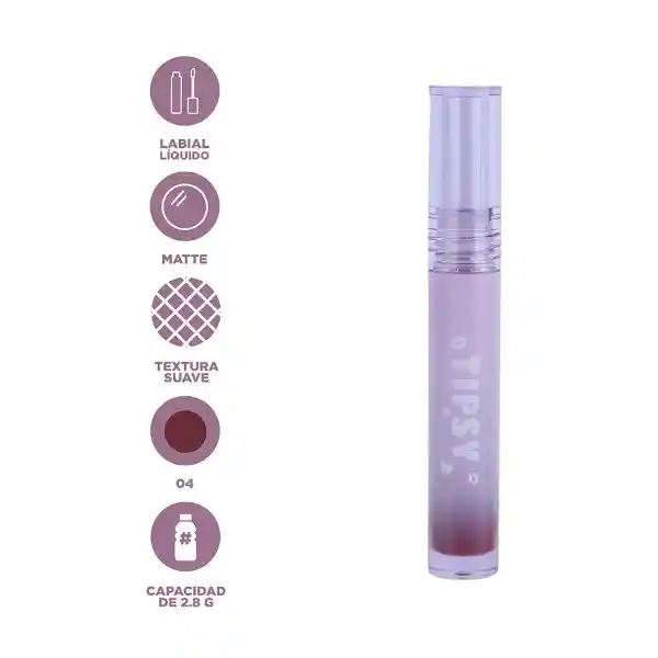 Labial Líquido Tipsy Serie 04 Miniso