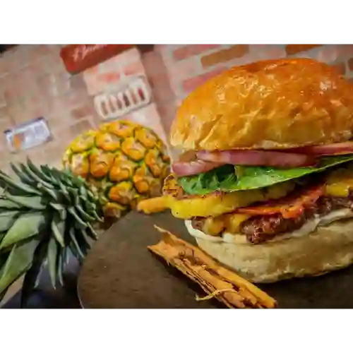Hamburguesa hawái (la de piña)