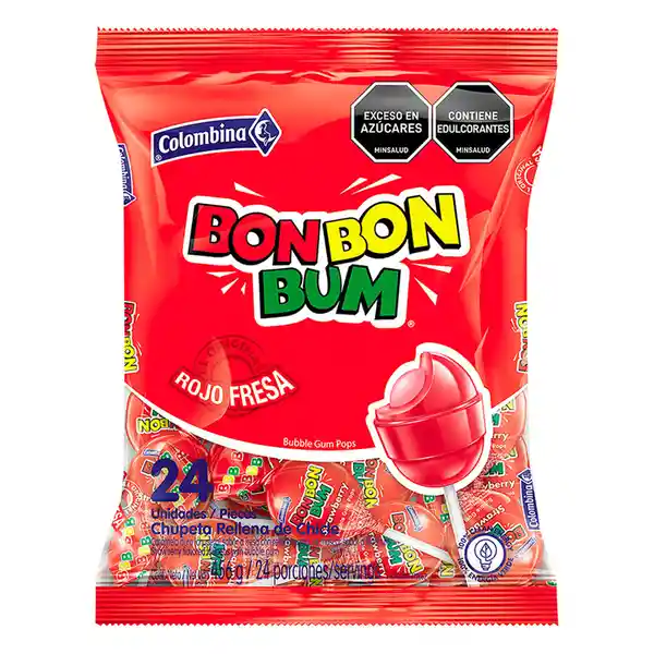 Bon Bon Bum Rojo fresa bolsa 