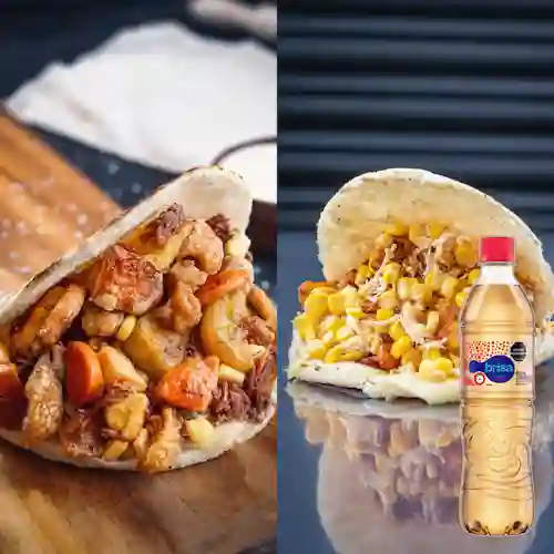 Combo Arepa Paisa + Arepa Maduro + Brisa Manzana 600ml