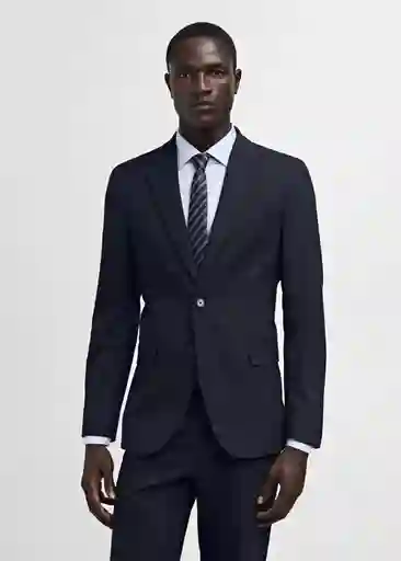 Blazer Americana Milan Navy Talla 50 Hombre Mango
