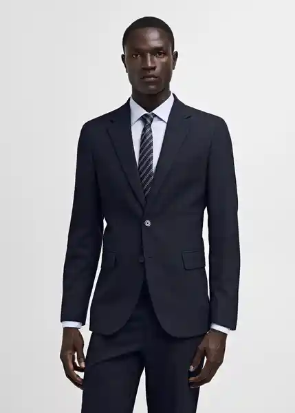 Blazer Americana Milan Navy Talla 50 Hombre Mango