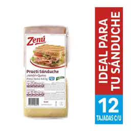 Zenú Practi Sánduche Jamón + Queso en Rebanadas