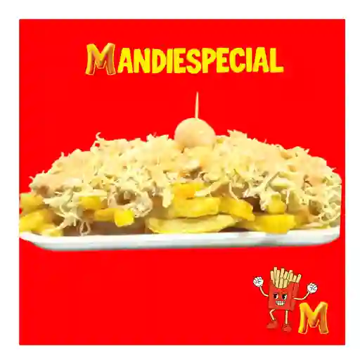Pollo desmechado pequeño