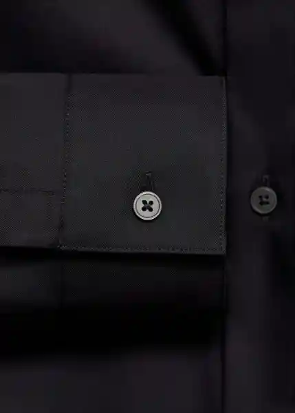 Camisa Emotion Negro Talla S Hombre Mango