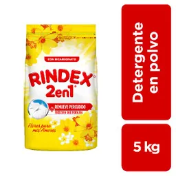 Rindex Flores Para Mis Amores 2en1 Detergente En Polvo 5 kg