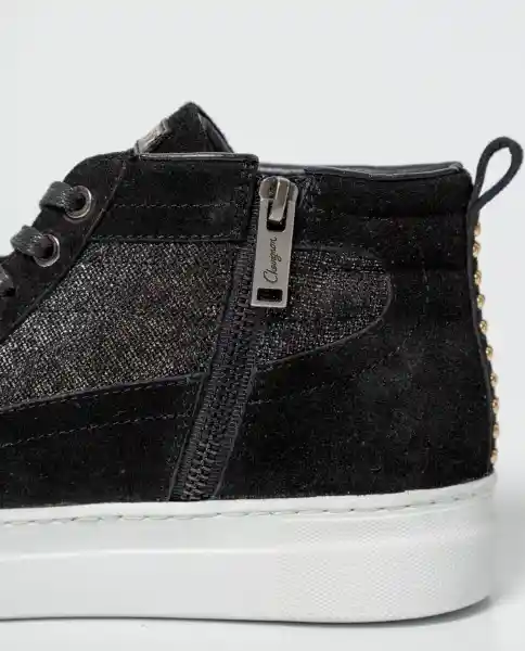 Tenis Hi Top Shimmer Negro Sombrio Ultraoscuro 37 Chevignon