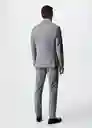 Blazer Americana Brasilia Gris Talla 52 Hombre Mango