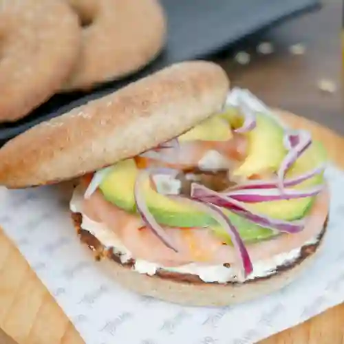 Bagel de Salmon Ahumado