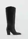 Botas London Negro Talla 39 Mujer Mango