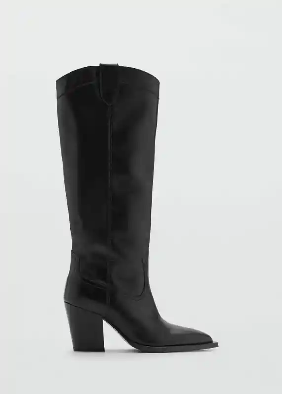 Botas London Negro Talla 39 Mujer Mango