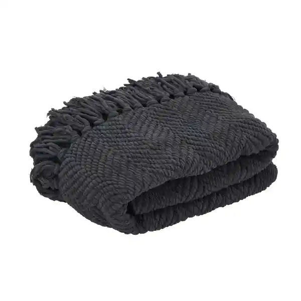 Manta Chenille Gris Diseño 0001 Casaideas