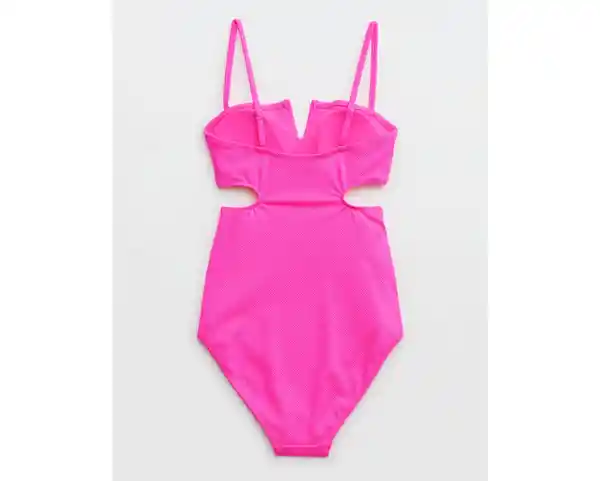 Traje de Baño Aerie Rosado Talla LARGE American Eagle