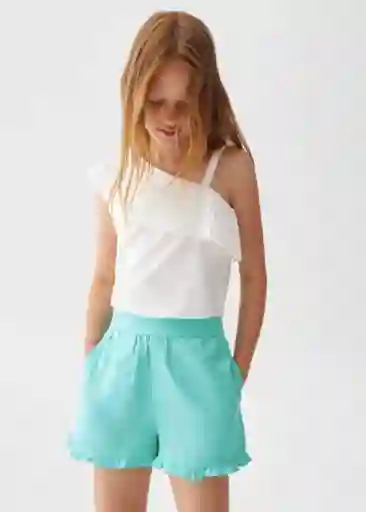 Short Kala Turquesa Talla 12 Niña Mango