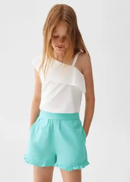 Short Kala Turquesa Talla 12 Niña Mango